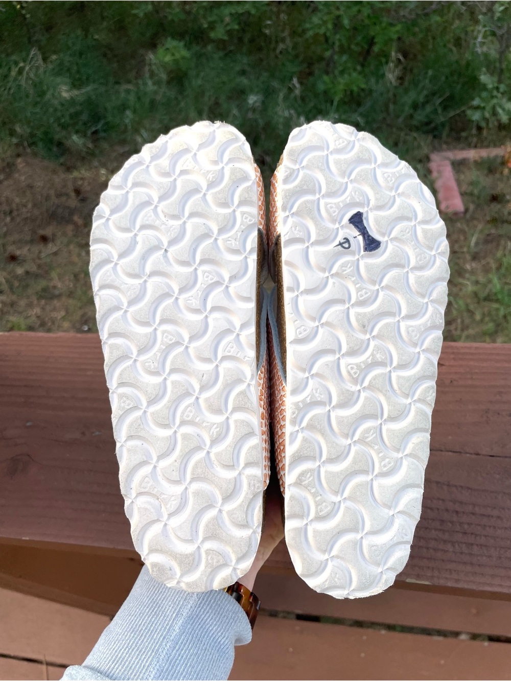 Birkenstock Tulum Mermaid Cream Metallic Backstrap Sandals (Regular Fit) Sz 36 - Picture 7 of 7